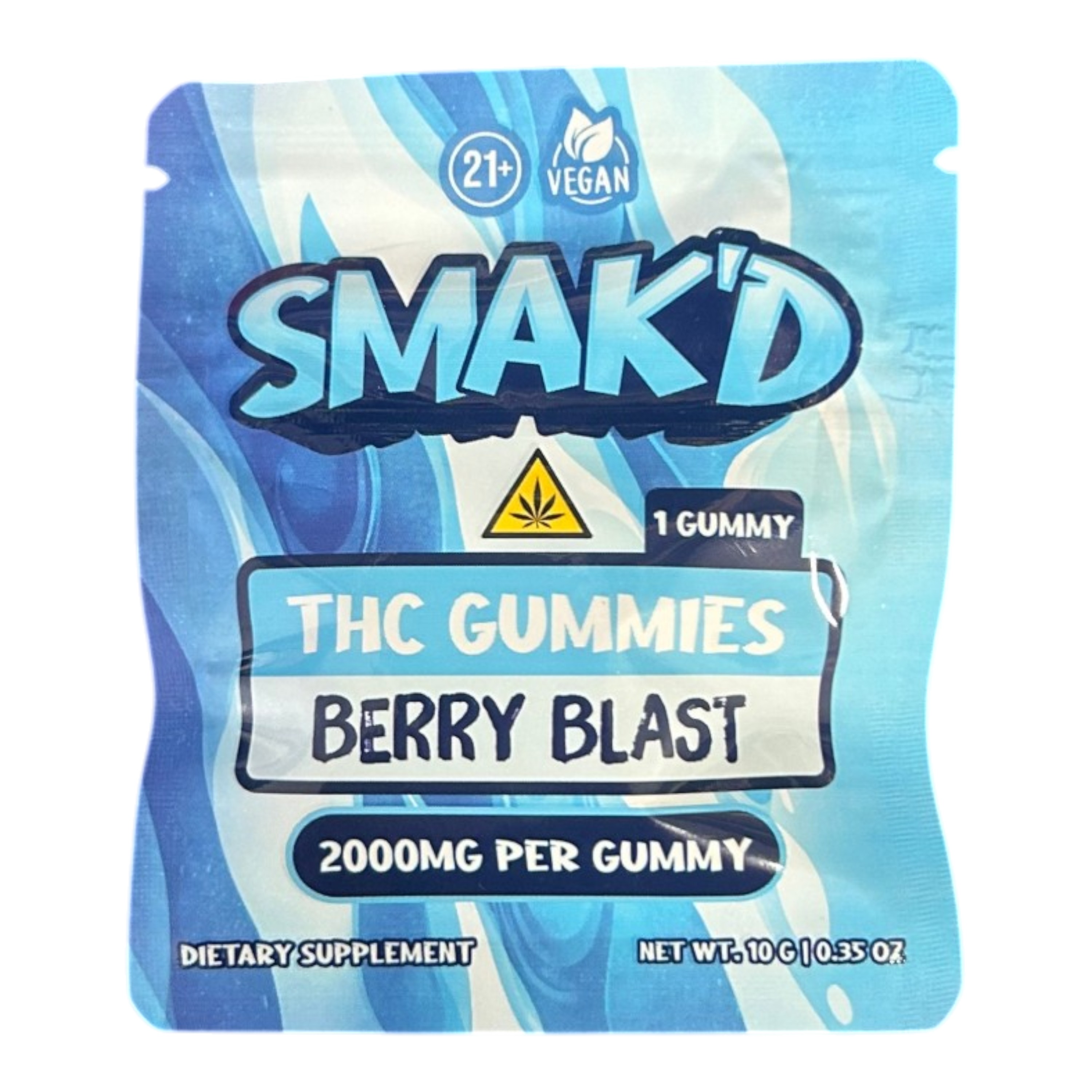 SMAKD GUMMIES SINGLE 2000MG • BERRY BLAST - SMAKD GUMMIES SINGLE 2000MG BERRY BLAST